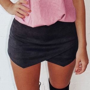 Corduroy Envelope Skort Skirt